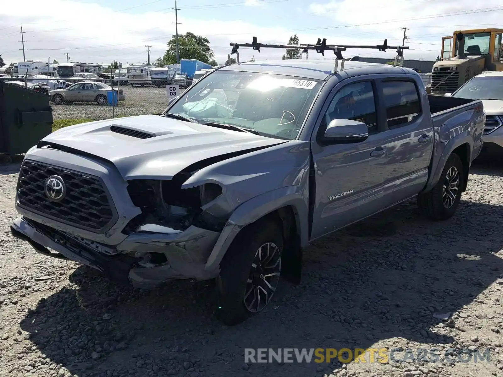 2 Photograph of a damaged car 3TMCZ5AN9LM309719 TOYOTA TACOMA 2020