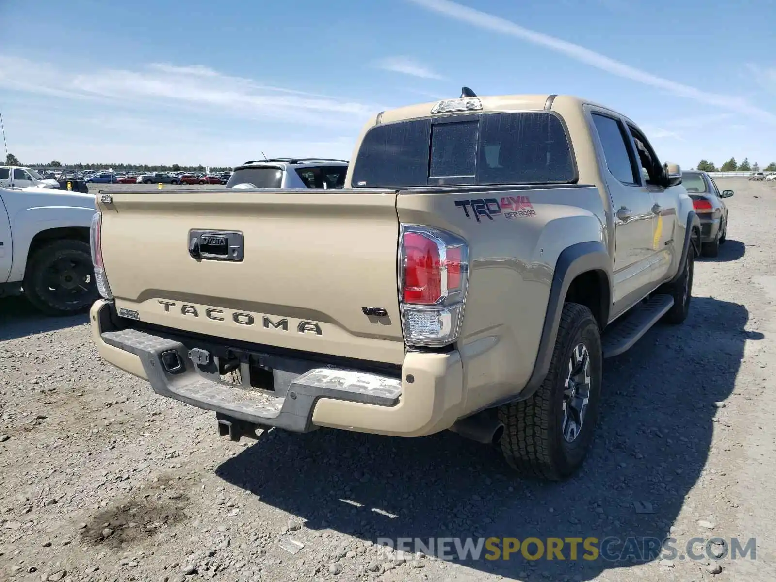 4 Photograph of a damaged car 3TMCZ5AN9LM313074 TOYOTA TACOMA 2020