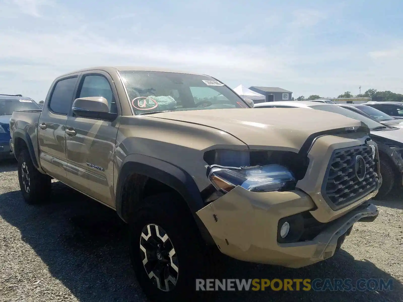 1 Photograph of a damaged car 3TMCZ5AN9LM317285 TOYOTA TACOMA 2020