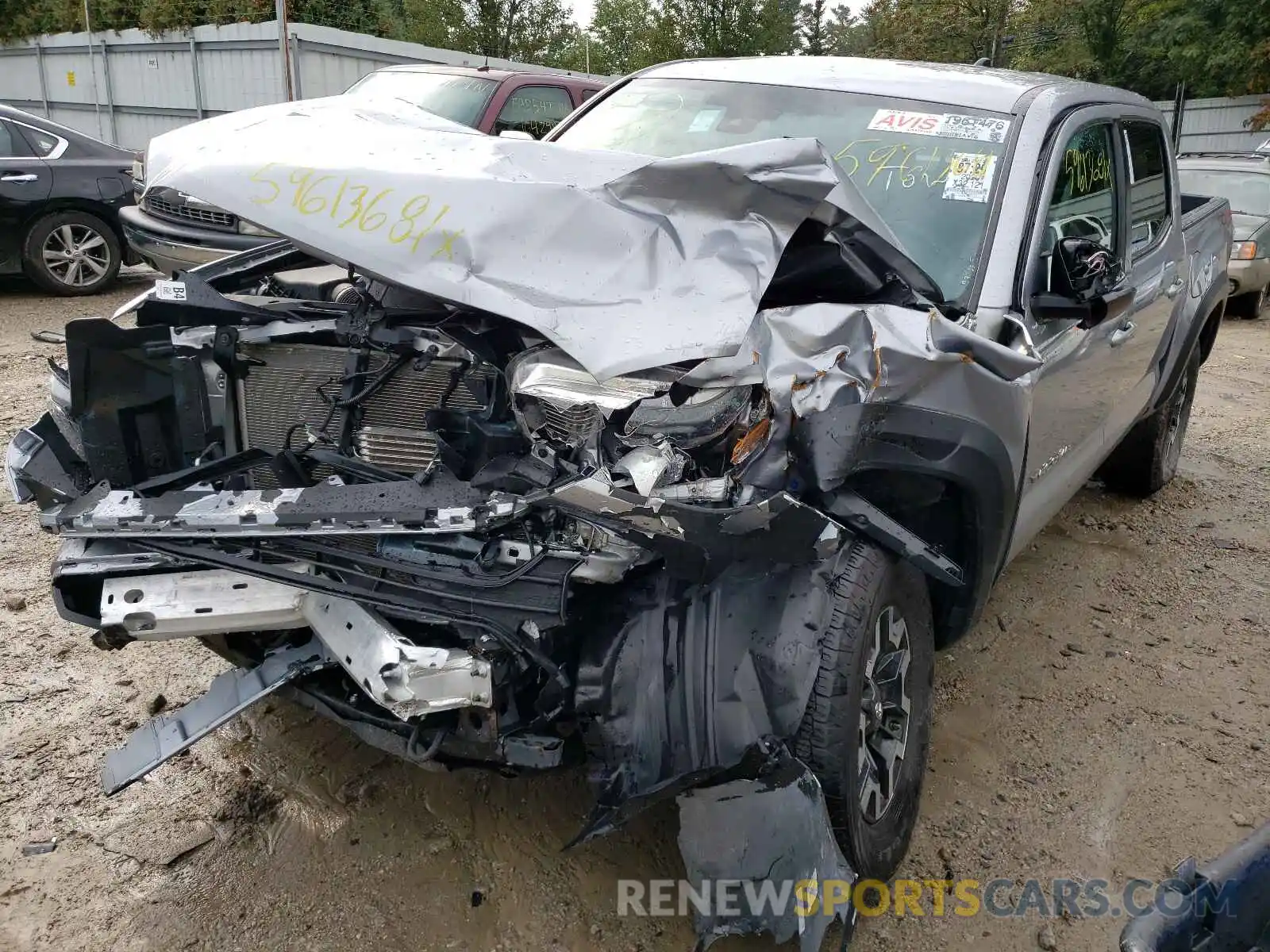 2 Photograph of a damaged car 3TMCZ5AN9LM320686 TOYOTA TACOMA 2020