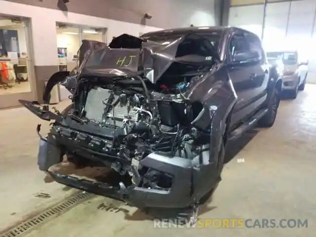 2 Photograph of a damaged car 3TMCZ5AN9LM322485 TOYOTA TACOMA 2020