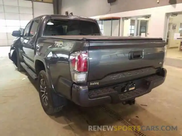 3 Photograph of a damaged car 3TMCZ5AN9LM322485 TOYOTA TACOMA 2020