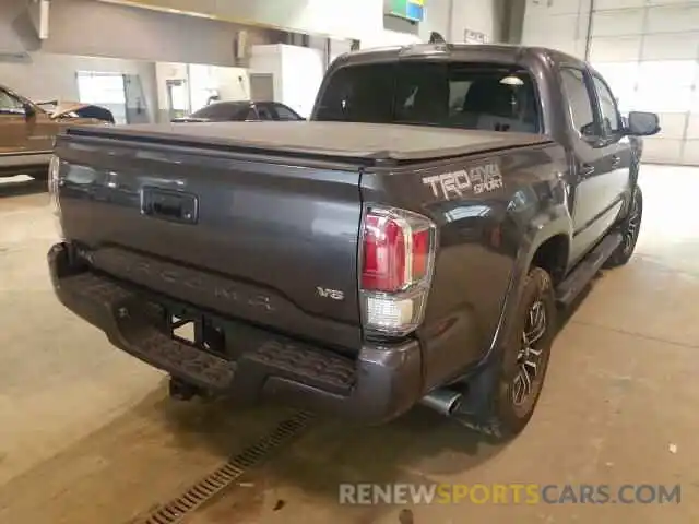 4 Photograph of a damaged car 3TMCZ5AN9LM322485 TOYOTA TACOMA 2020