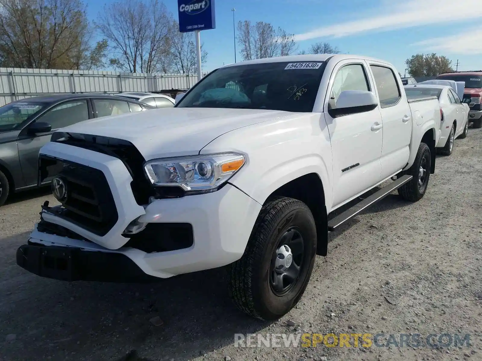 2 Photograph of a damaged car 3TMCZ5AN9LM325953 TOYOTA TACOMA 2020