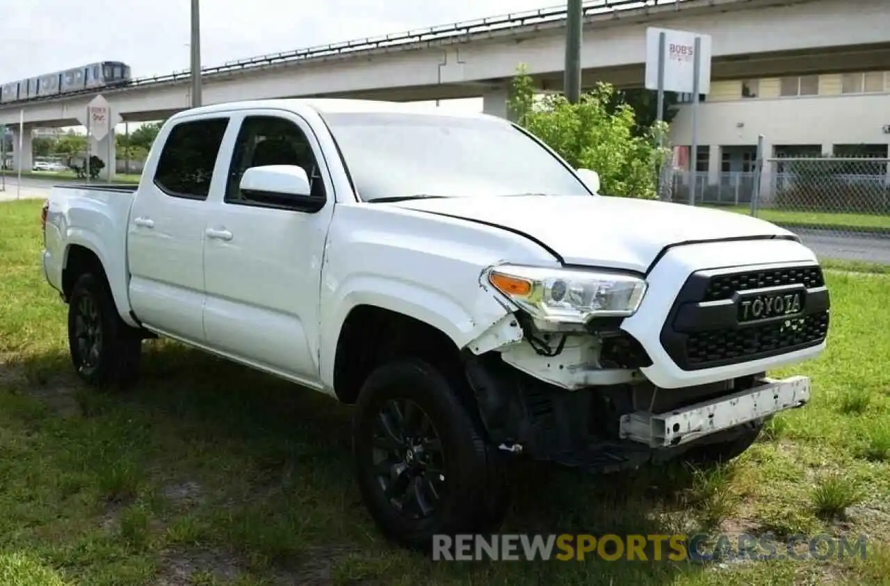 1 Photograph of a damaged car 3TMCZ5AN9LM326715 TOYOTA TACOMA 2020