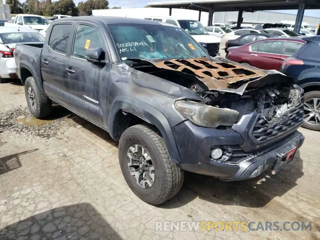 1 Photograph of a damaged car 3TMCZ5AN9LM327864 TOYOTA TACOMA 2020