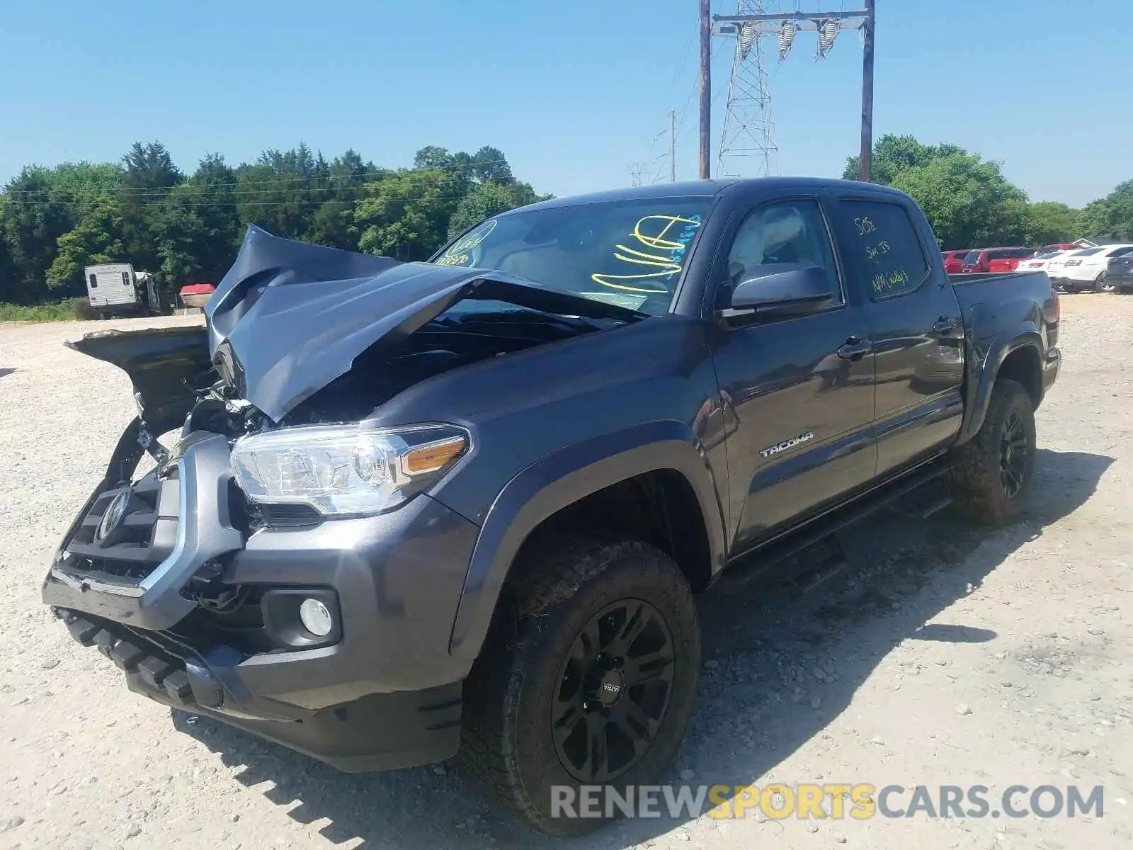 2 Photograph of a damaged car 3TMCZ5AN9LM328786 TOYOTA TACOMA 2020