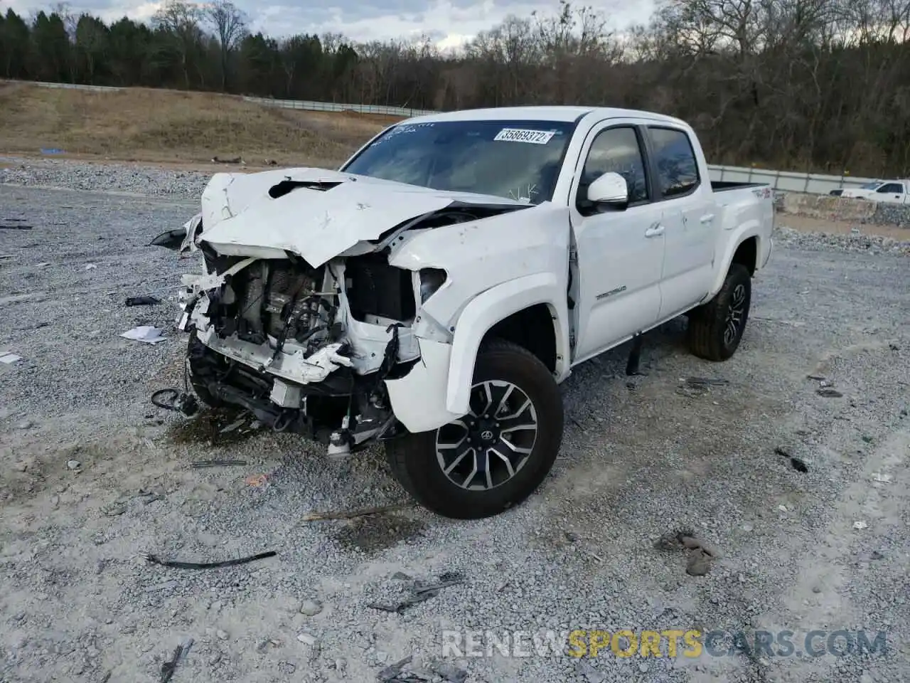 2 Photograph of a damaged car 3TMCZ5AN9LM329761 TOYOTA TACOMA 2020