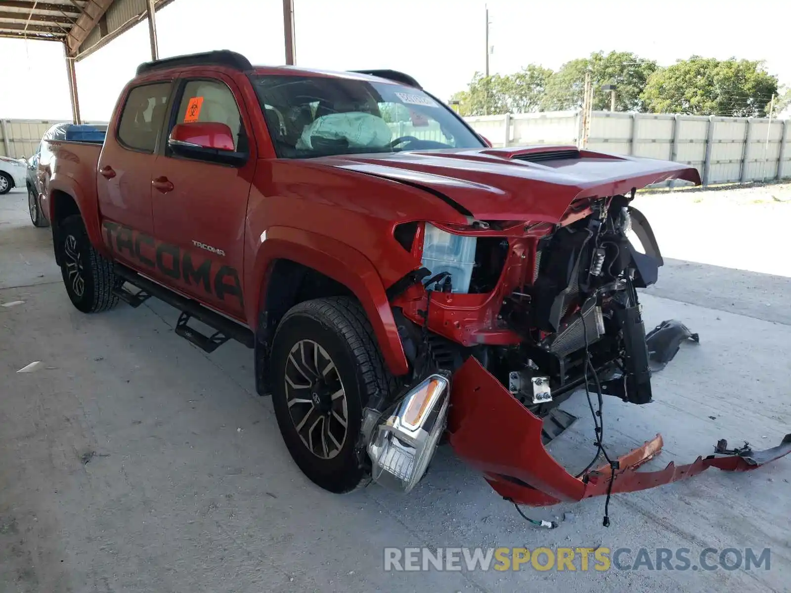 1 Photograph of a damaged car 3TMCZ5AN9LM339044 TOYOTA TACOMA 2020