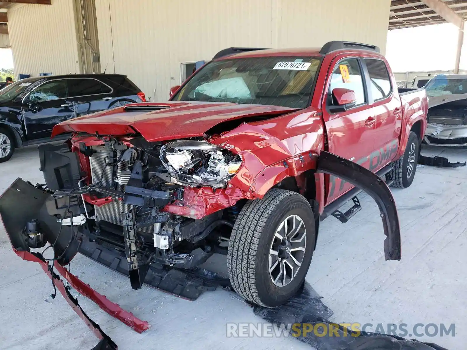 2 Photograph of a damaged car 3TMCZ5AN9LM339044 TOYOTA TACOMA 2020