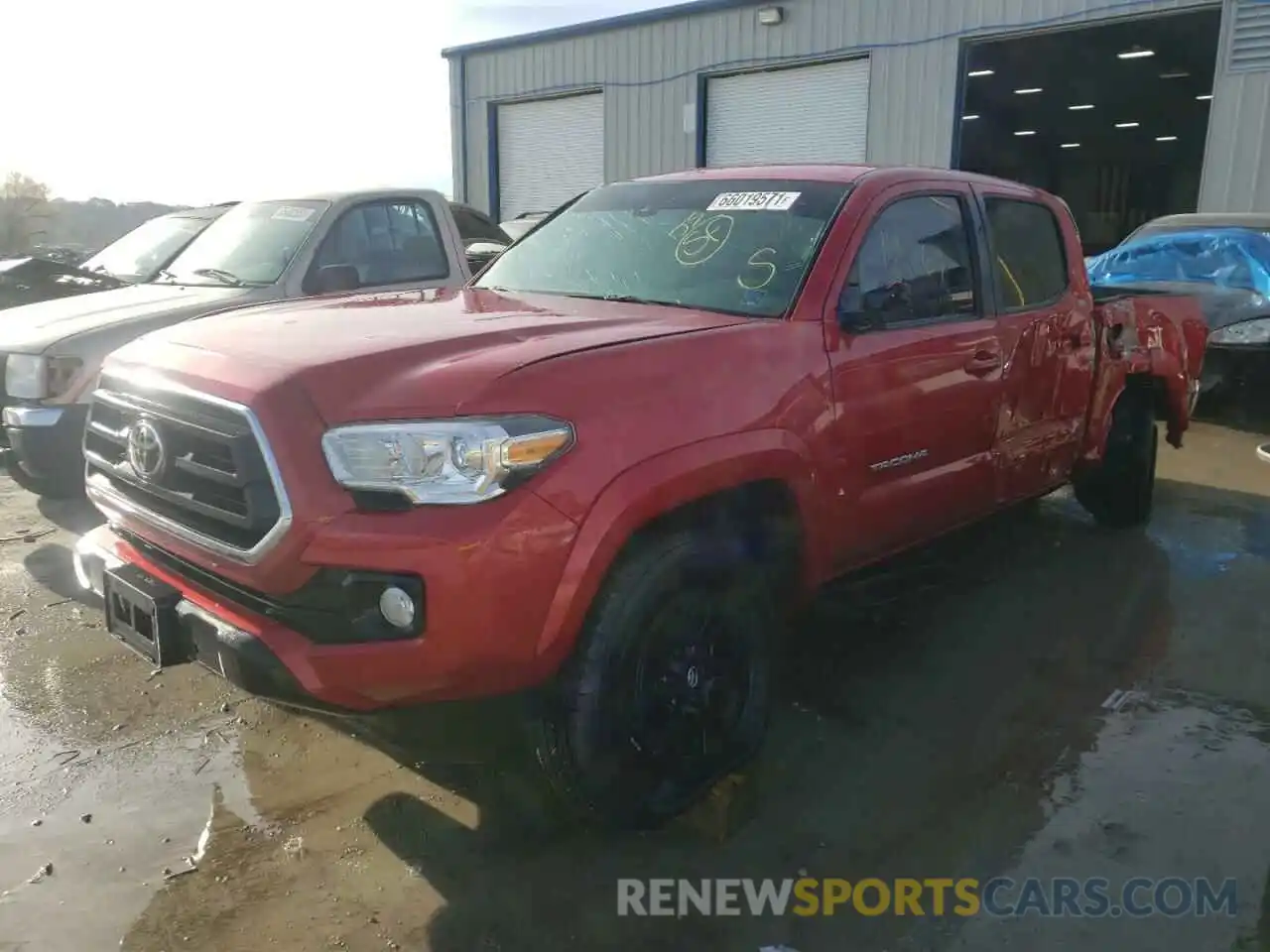 2 Photograph of a damaged car 3TMCZ5AN9LM339321 TOYOTA TACOMA 2020