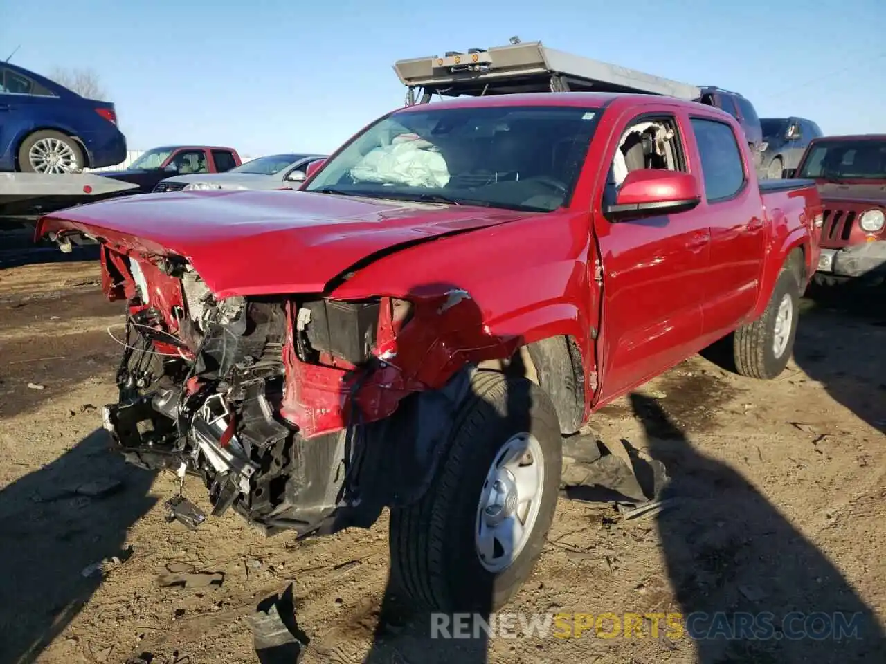 2 Photograph of a damaged car 3TMCZ5AN9LM339822 TOYOTA TACOMA 2020