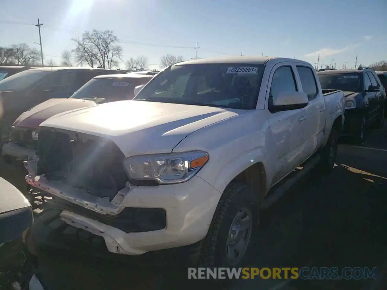 2 Photograph of a damaged car 3TMCZ5AN9LM350691 TOYOTA TACOMA 2020