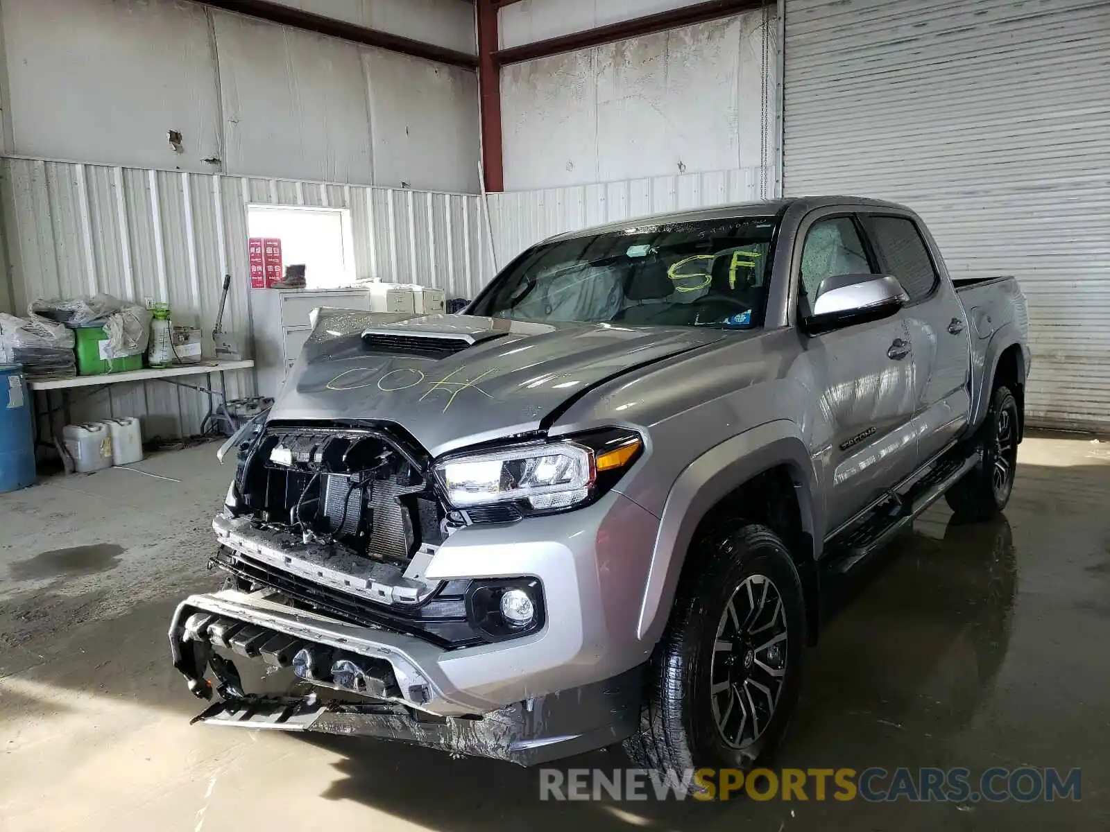 2 Photograph of a damaged car 3TMCZ5AN9LM354479 TOYOTA TACOMA 2020