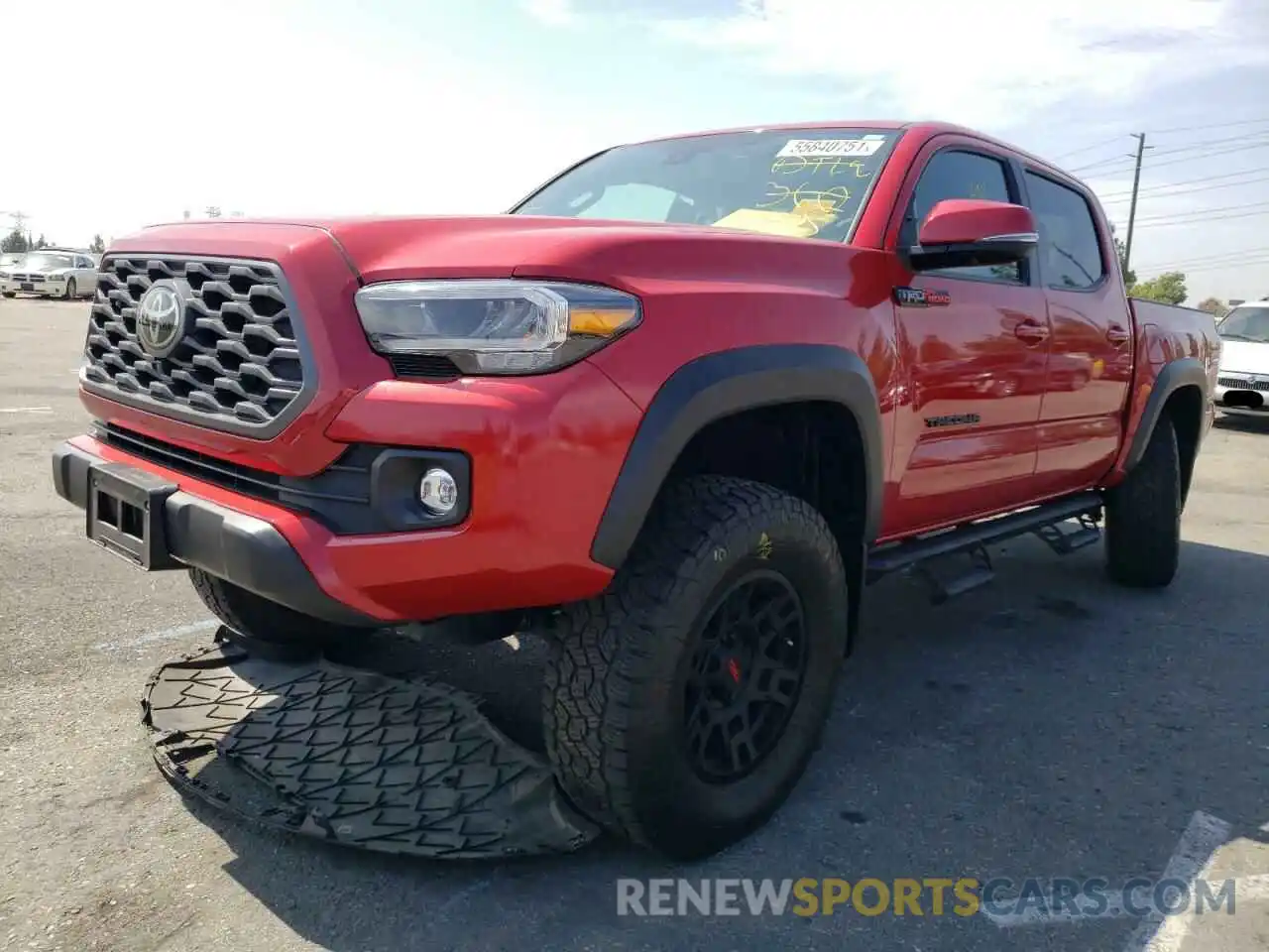 2 Photograph of a damaged car 3TMCZ5AN9LM354563 TOYOTA TACOMA 2020