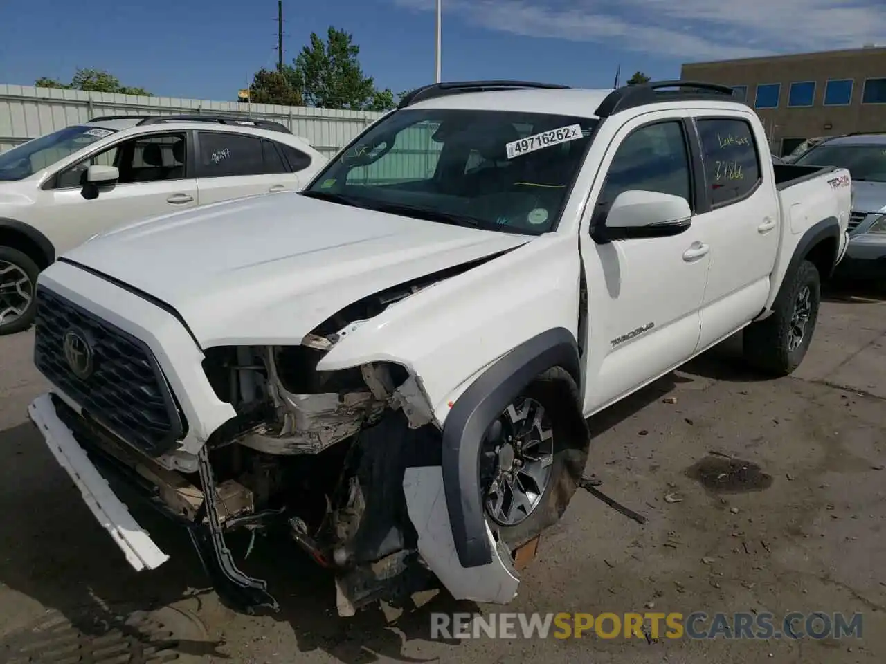 2 Photograph of a damaged car 3TMCZ5AN9LM359844 TOYOTA TACOMA 2020