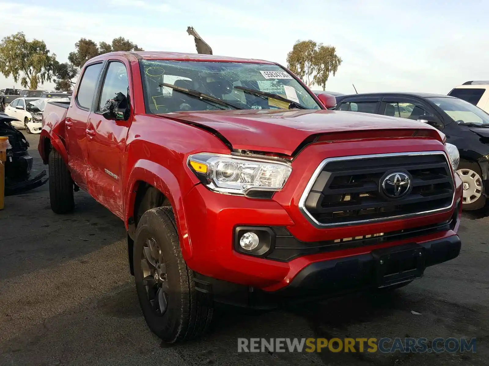 1 Photograph of a damaged car 3TMCZ5AN9LM360363 TOYOTA TACOMA 2020