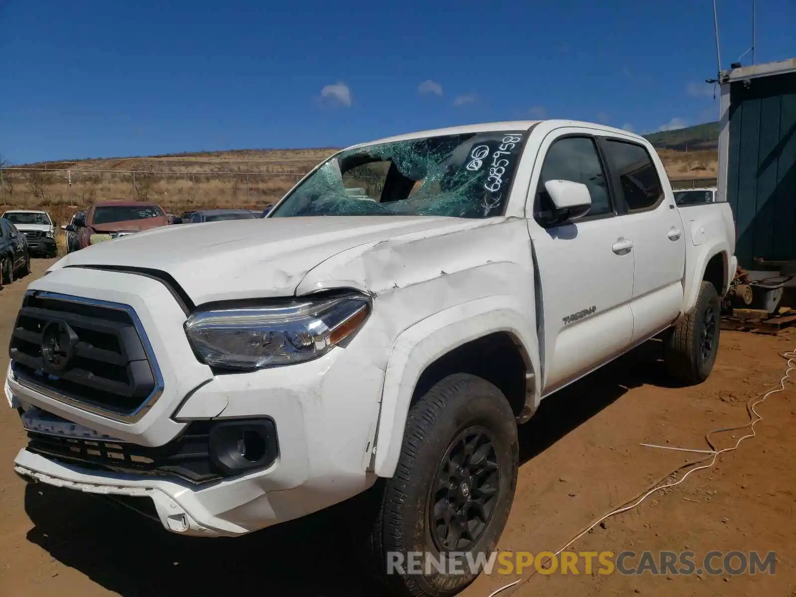 2 Photograph of a damaged car 3TMCZ5AN9LM362954 TOYOTA TACOMA 2020