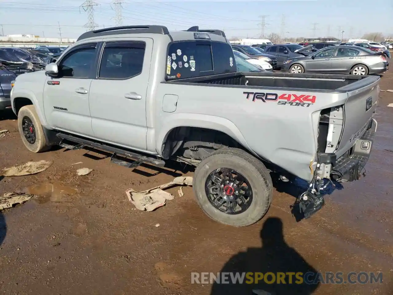 2 Photograph of a damaged car 3TMCZ5AN9LM363179 TOYOTA TACOMA 2020