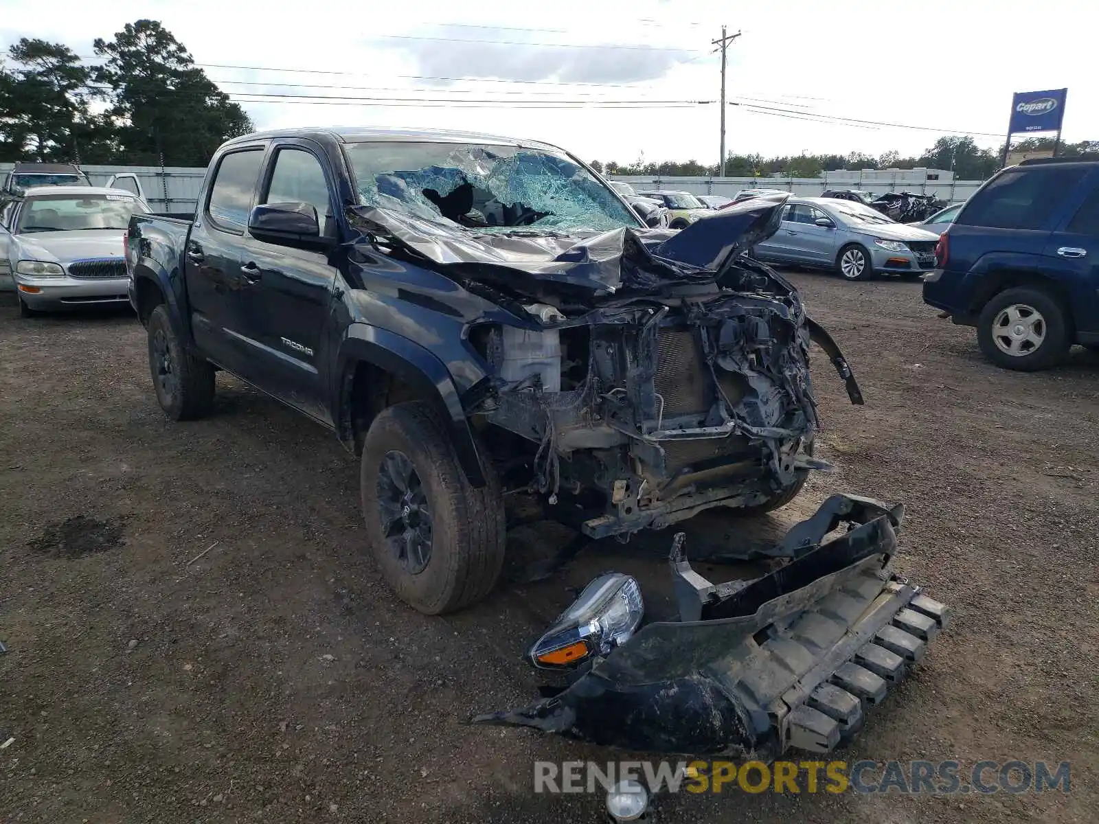 1 Photograph of a damaged car 3TMCZ5AN9LM364459 TOYOTA TACOMA 2020