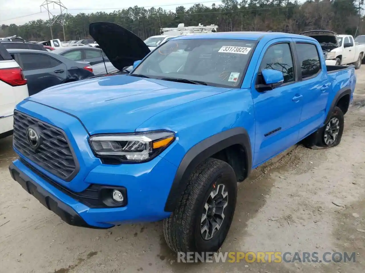 2 Photograph of a damaged car 3TMCZ5ANXLM293837 TOYOTA TACOMA 2020