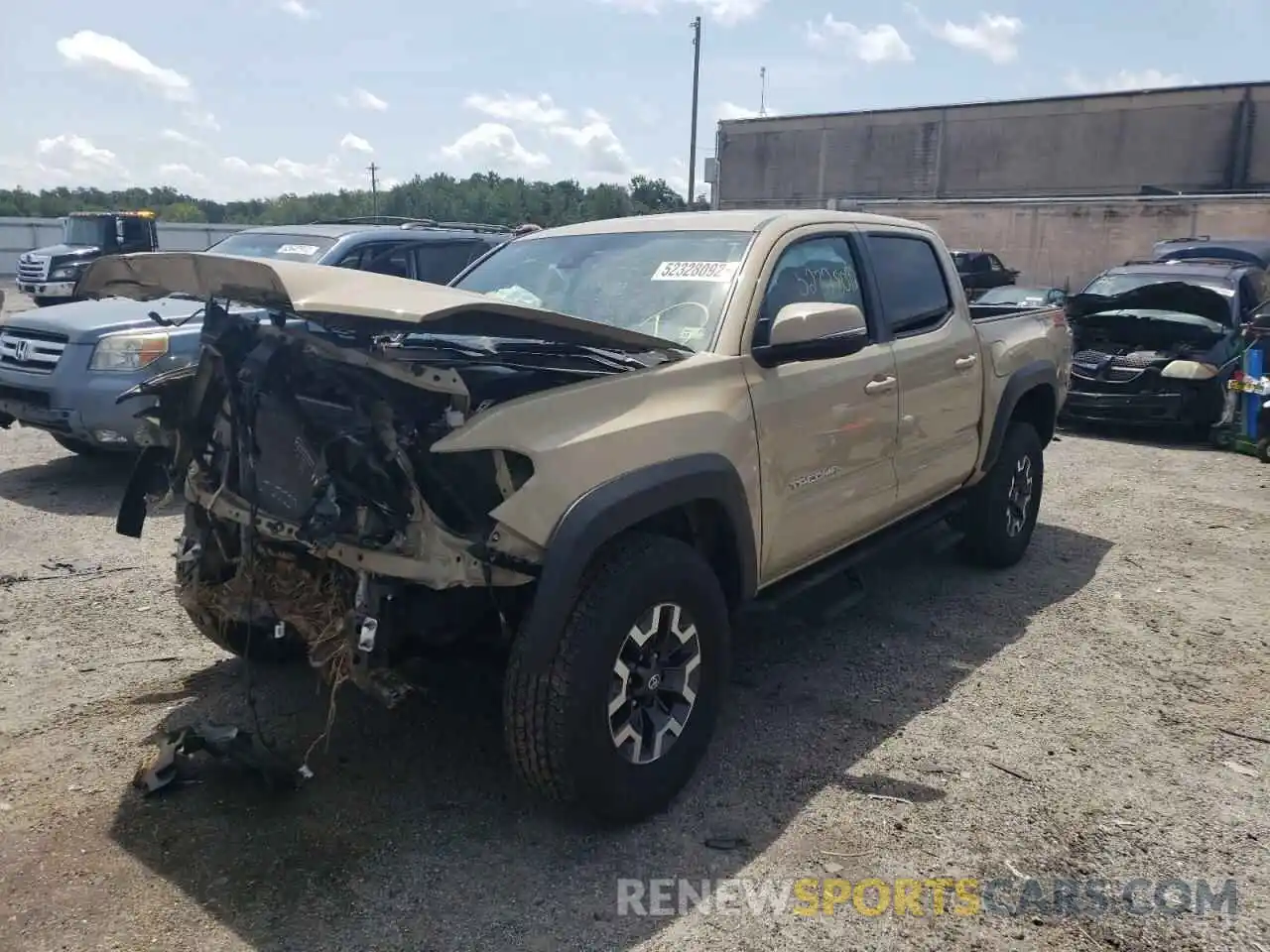 2 Photograph of a damaged car 3TMCZ5ANXLM295345 TOYOTA TACOMA 2020