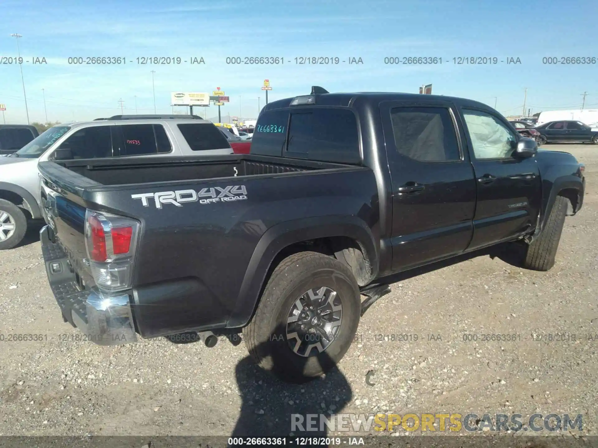 4 Photograph of a damaged car 3TMCZ5ANXLM296527 TOYOTA TACOMA 2020