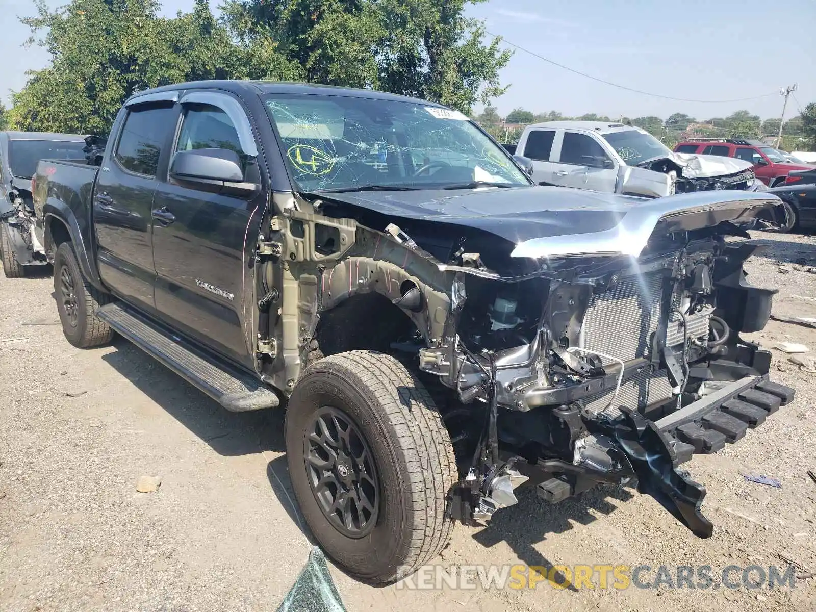 1 Photograph of a damaged car 3TMCZ5ANXLM297287 TOYOTA TACOMA 2020