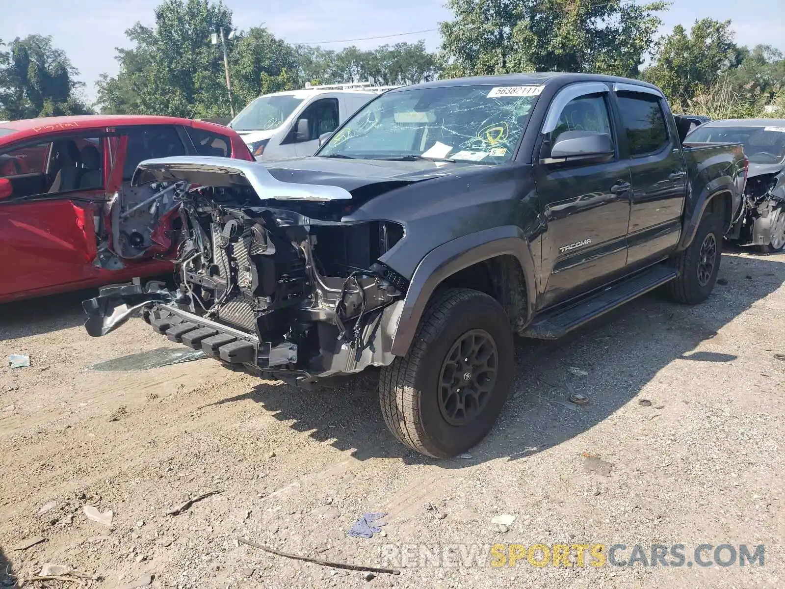 2 Photograph of a damaged car 3TMCZ5ANXLM297287 TOYOTA TACOMA 2020