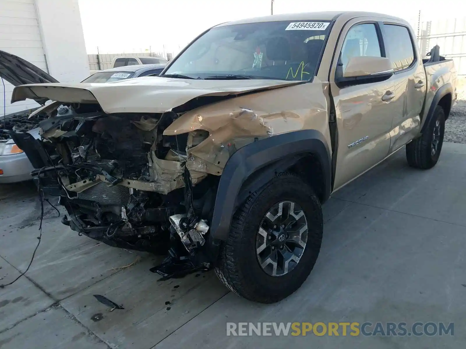 2 Photograph of a damaged car 3TMCZ5ANXLM298505 TOYOTA TACOMA 2020