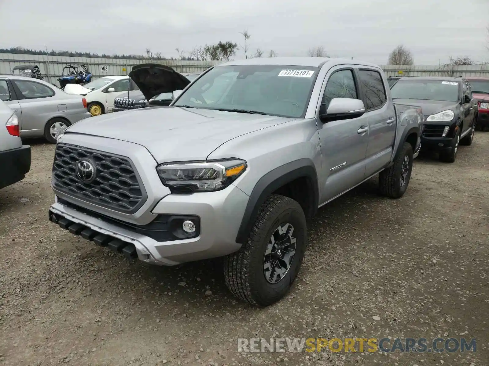 2 Photograph of a damaged car 3TMCZ5ANXLM302634 TOYOTA TACOMA 2020