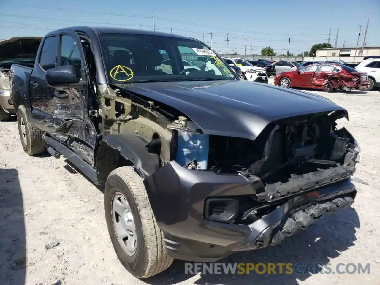 1 Photograph of a damaged car 3TMCZ5ANXLM302813 TOYOTA TACOMA 2020