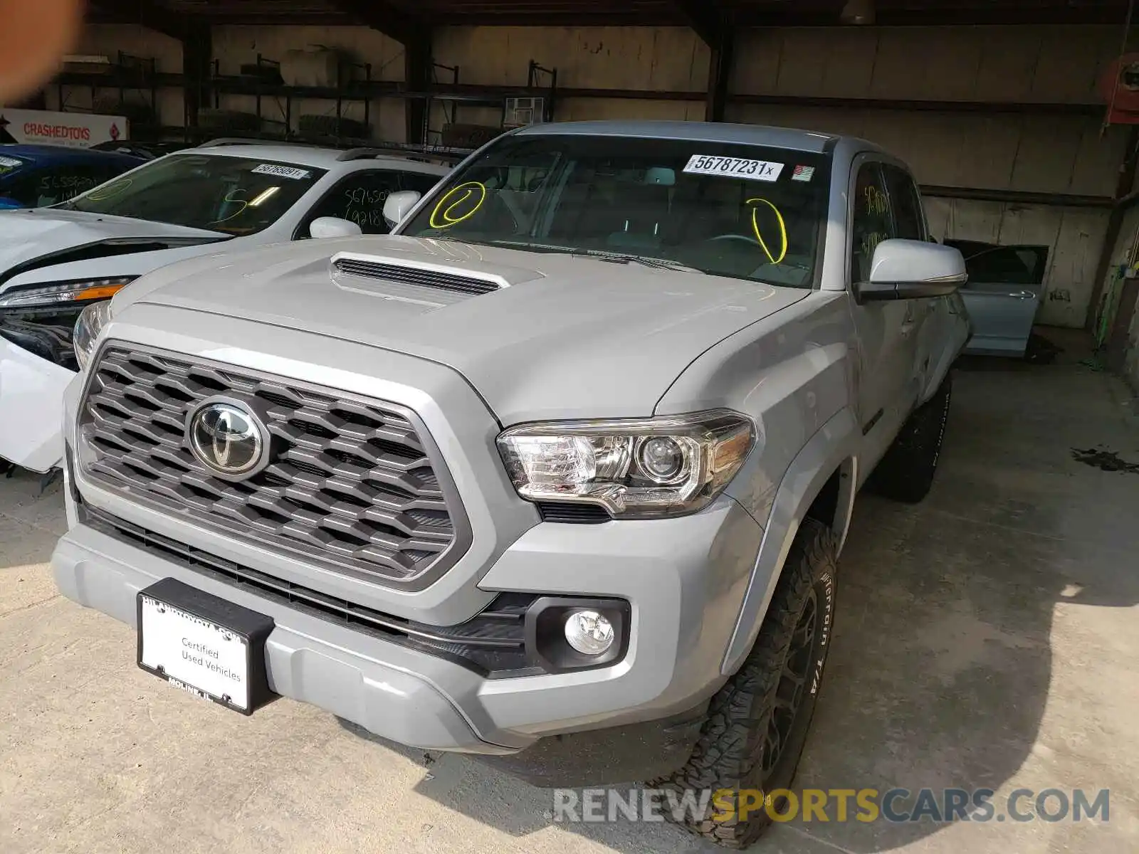 2 Photograph of a damaged car 3TMCZ5ANXLM314203 TOYOTA TACOMA 2020