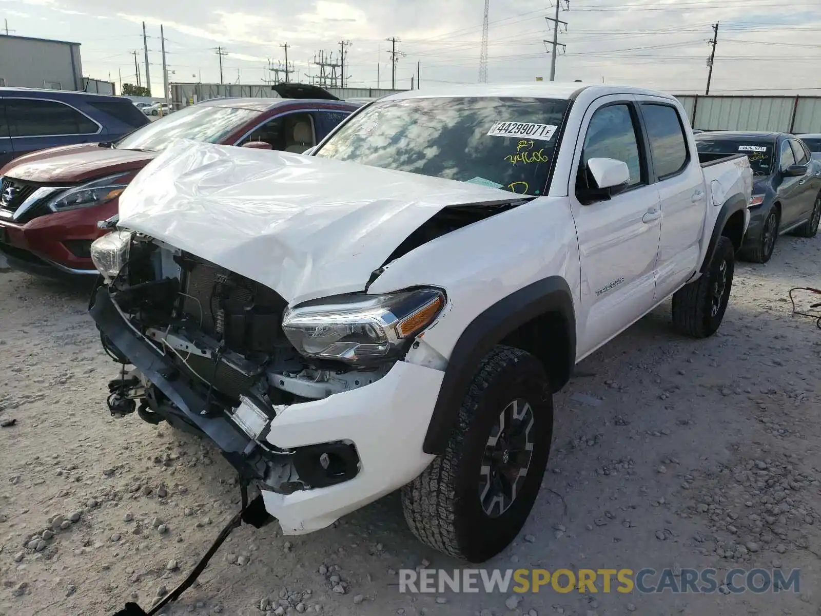 2 Photograph of a damaged car 3TMCZ5ANXLM314606 TOYOTA TACOMA 2020