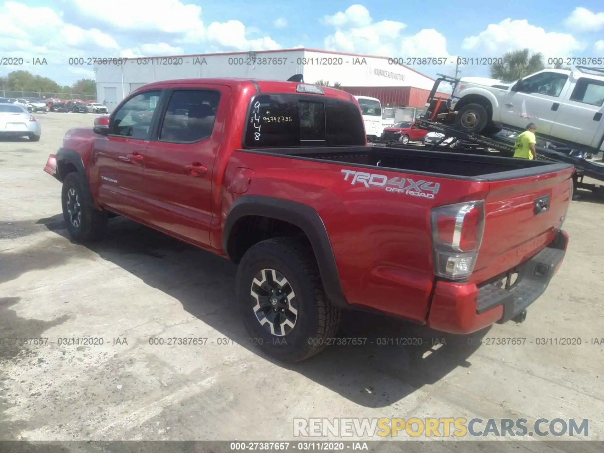 3 Photograph of a damaged car 3TMCZ5ANXLM319448 TOYOTA TACOMA 2020