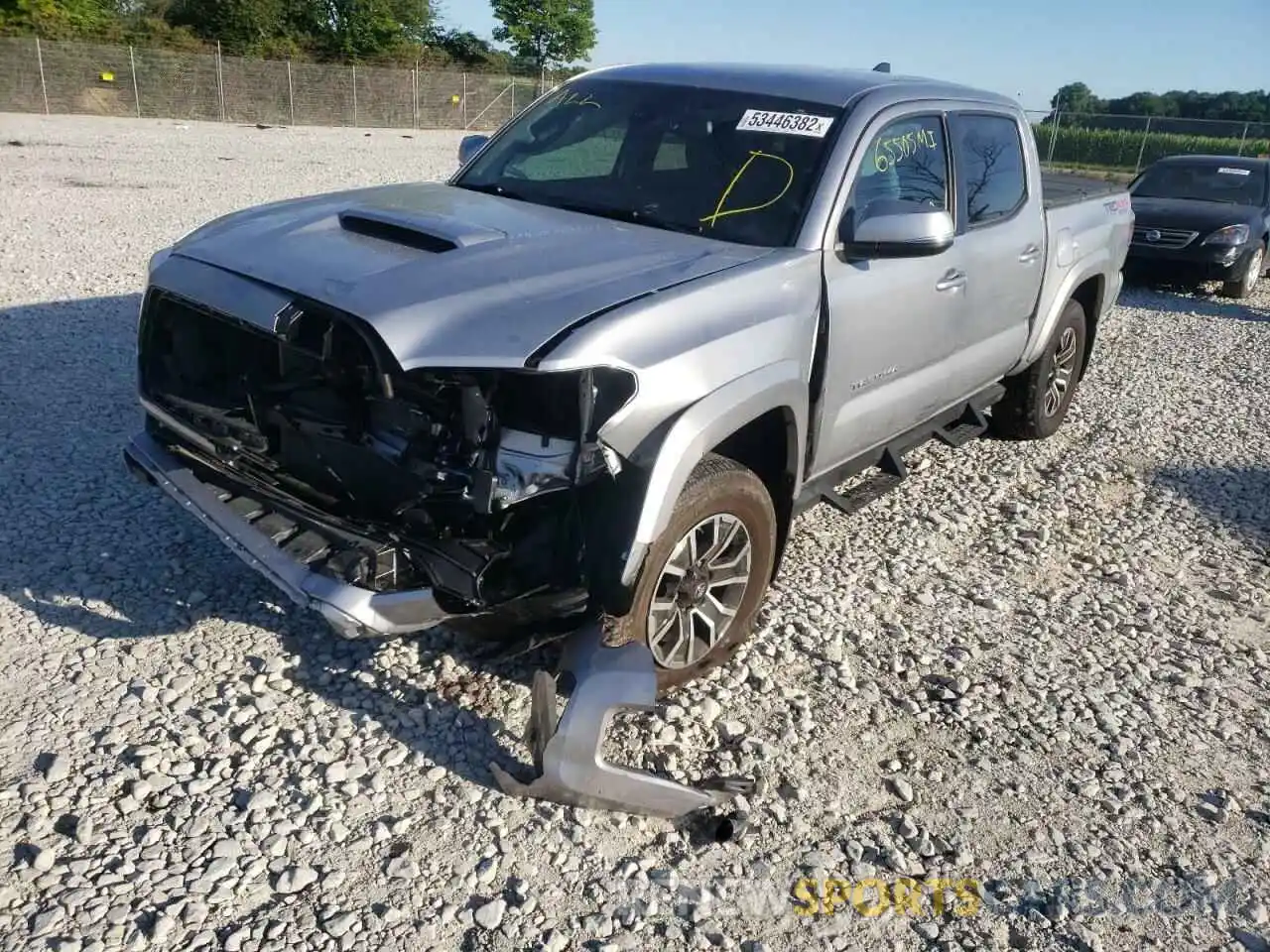 2 Фотография поврежденного автомобиля 3TMCZ5ANXLM325105 TOYOTA TACOMA 2020