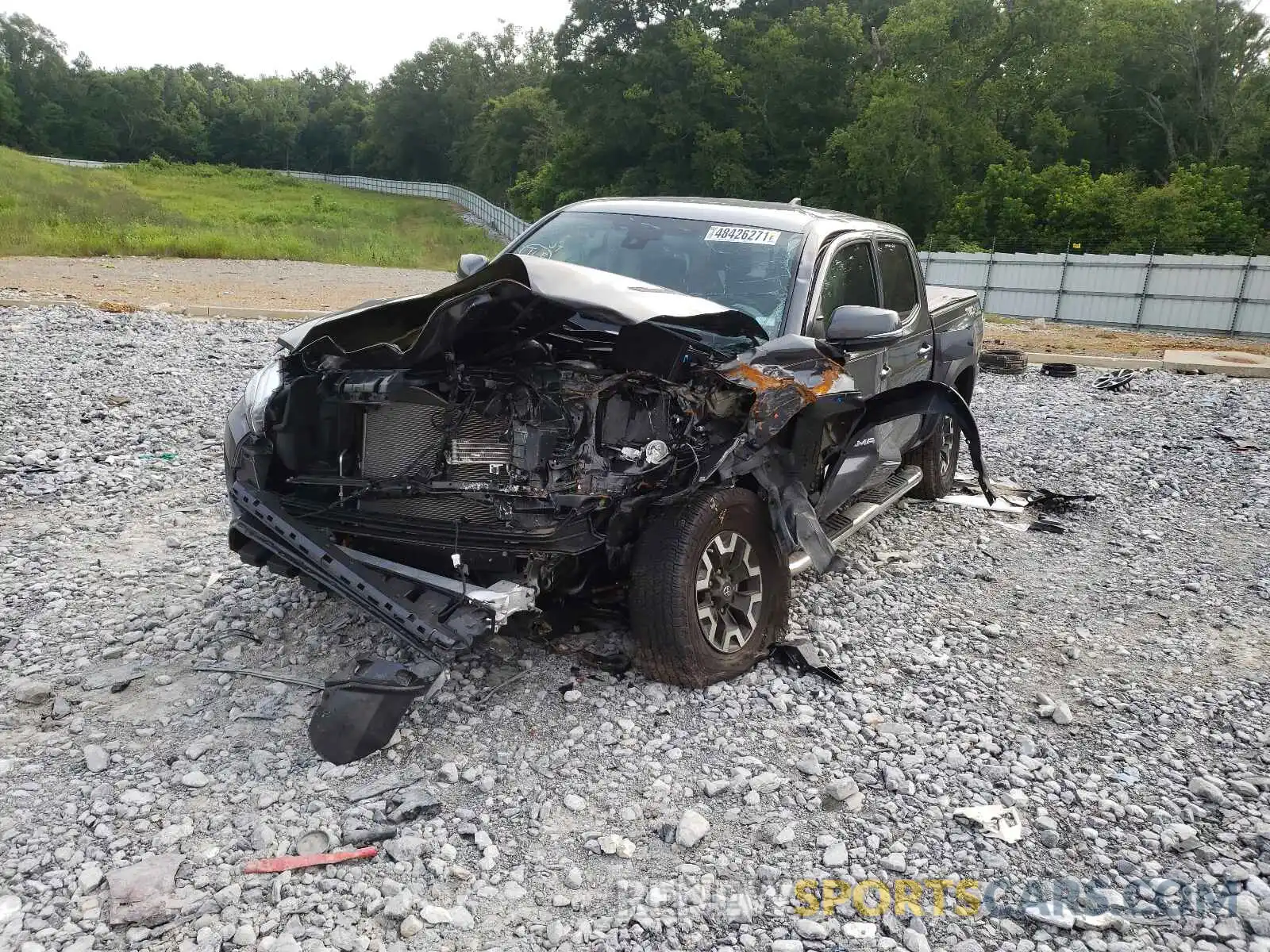 2 Photograph of a damaged car 3TMCZ5ANXLM333947 TOYOTA TACOMA 2020