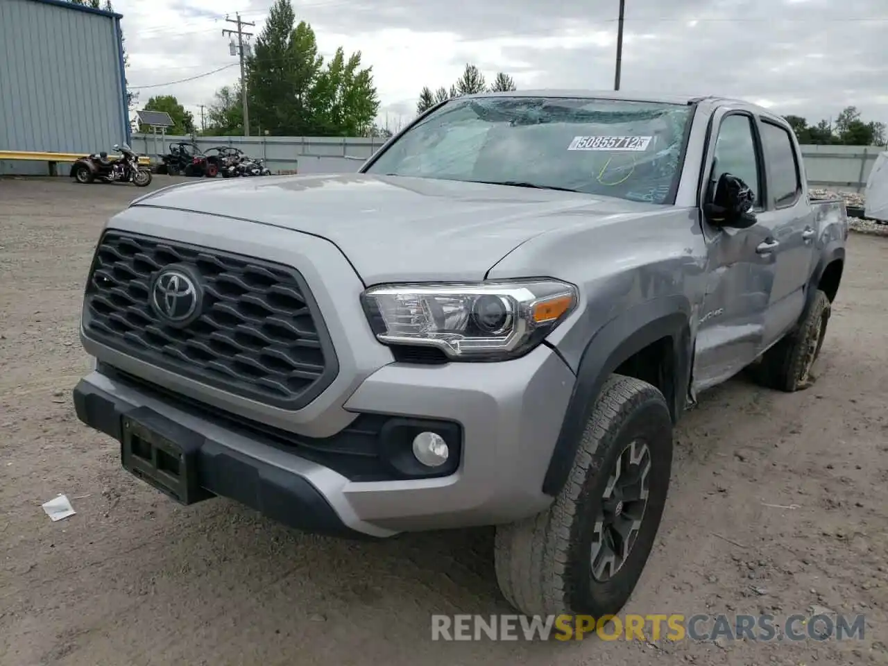 2 Photograph of a damaged car 3TMCZ5ANXLM334905 TOYOTA TACOMA 2020