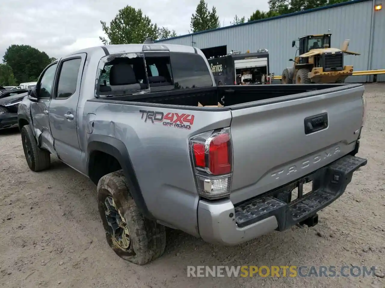 3 Photograph of a damaged car 3TMCZ5ANXLM334905 TOYOTA TACOMA 2020