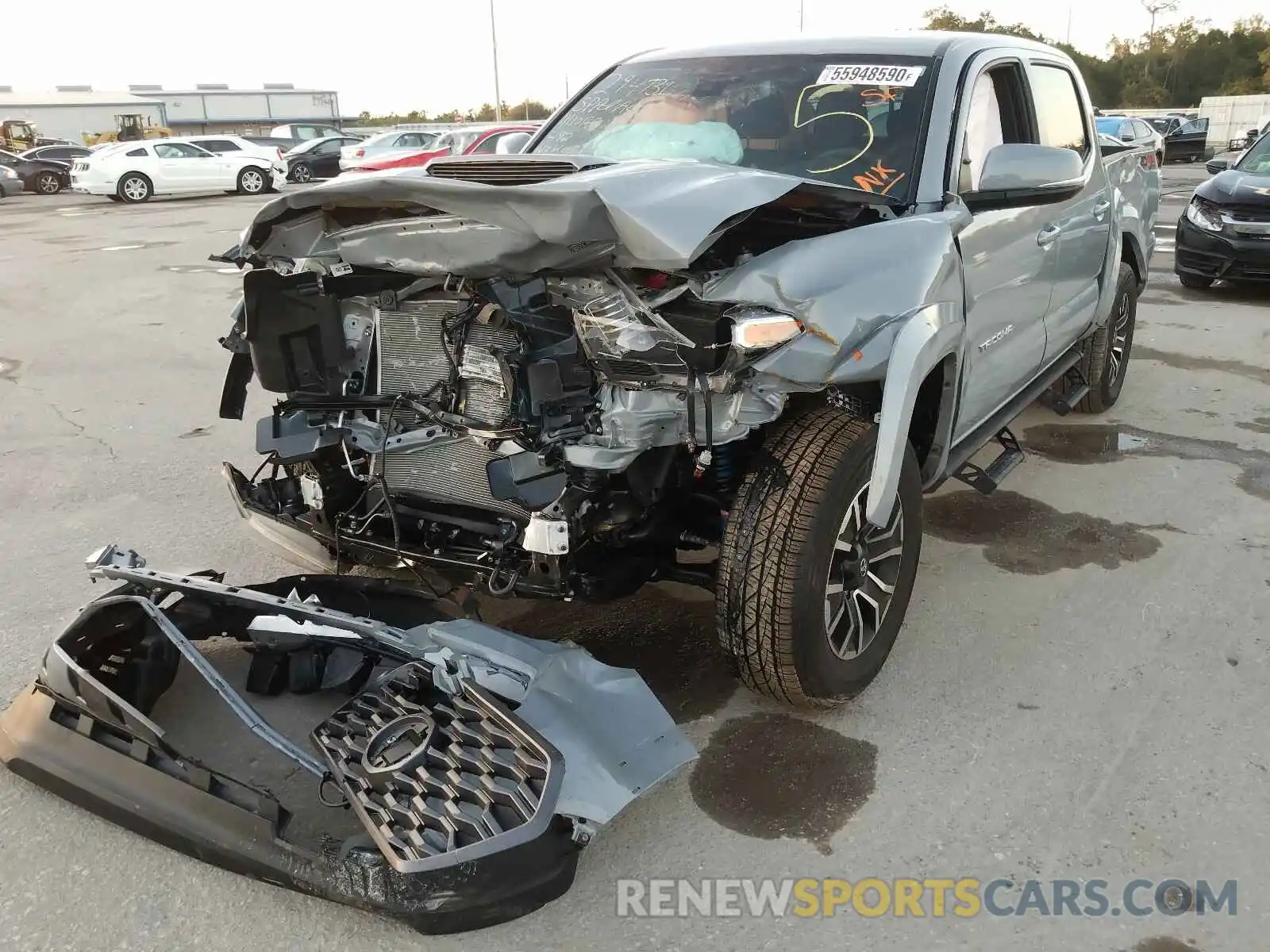 2 Photograph of a damaged car 3TMCZ5ANXLM335424 TOYOTA TACOMA 2020