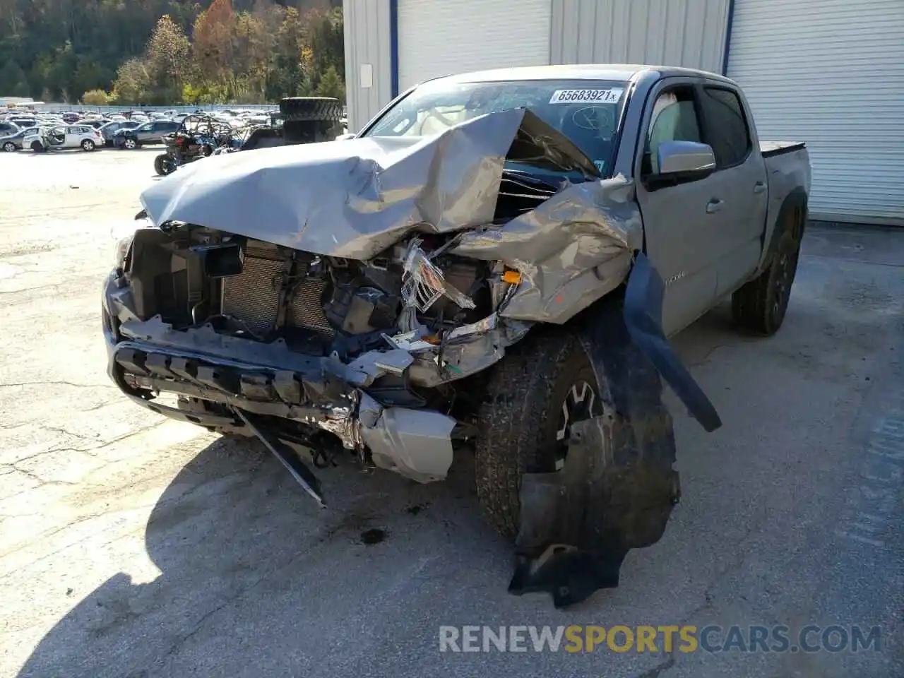 2 Photograph of a damaged car 3TMCZ5ANXLM350148 TOYOTA TACOMA 2020