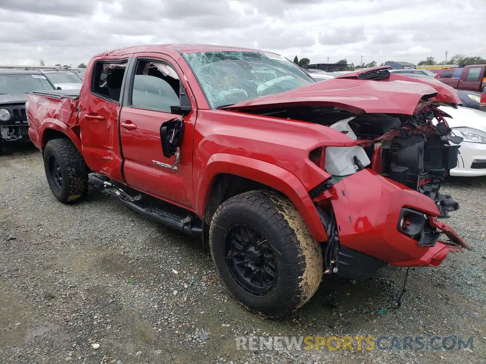 1 Photograph of a damaged car 3TMCZ5ANXLM354264 TOYOTA TACOMA 2020