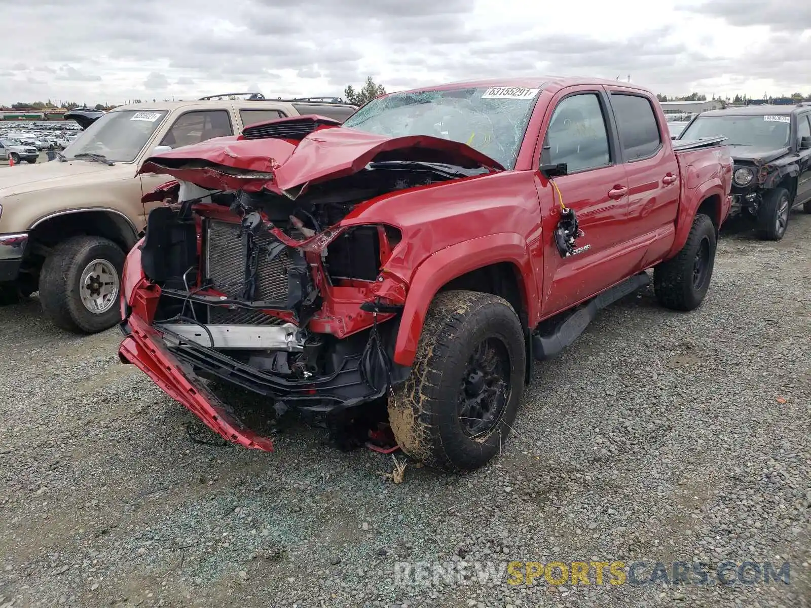 2 Photograph of a damaged car 3TMCZ5ANXLM354264 TOYOTA TACOMA 2020