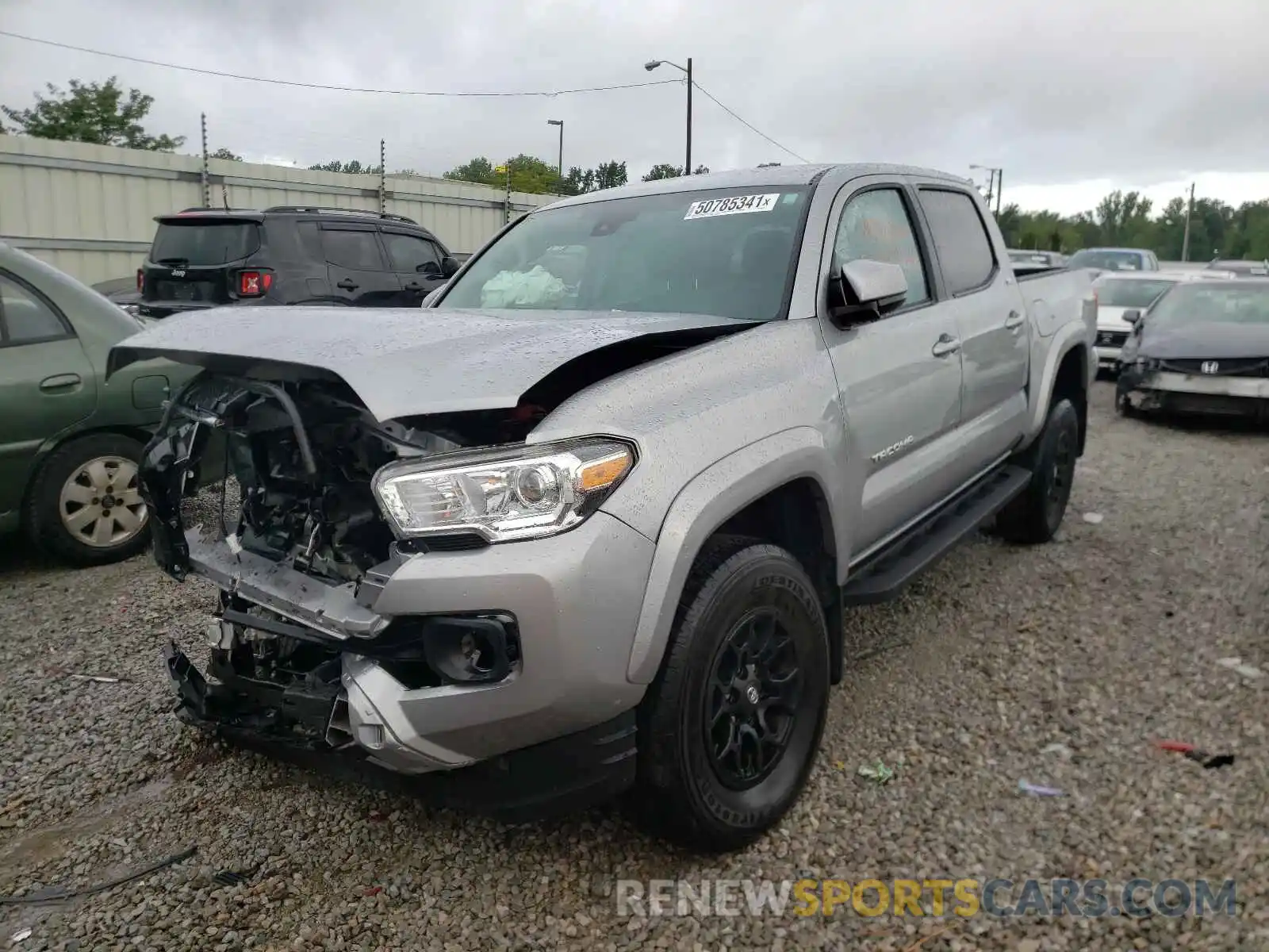 2 Photograph of a damaged car 3TMCZ5ANXLM360582 TOYOTA TACOMA 2020