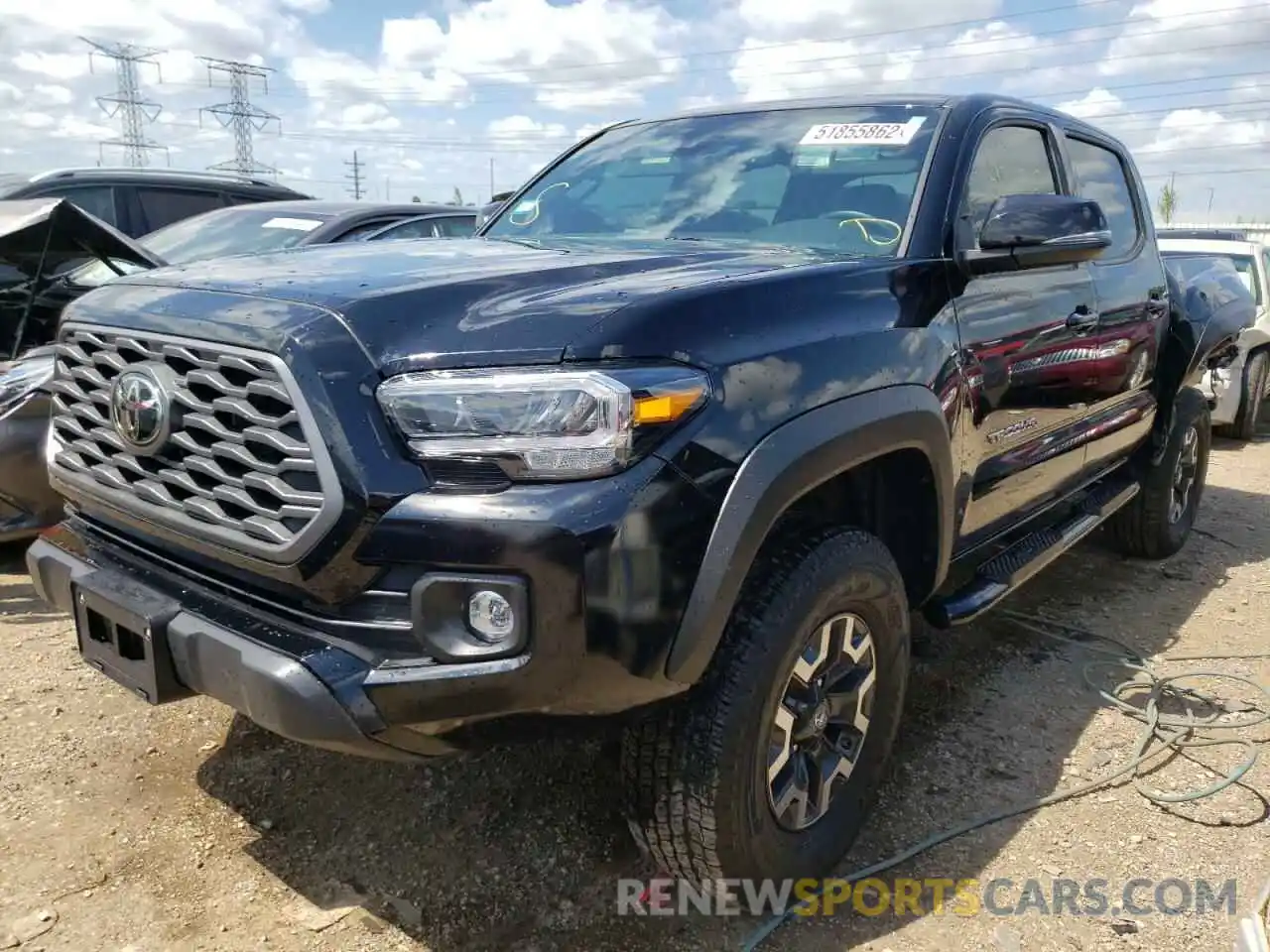 2 Photograph of a damaged car 3TMCZ5ANXLM367628 TOYOTA TACOMA 2020