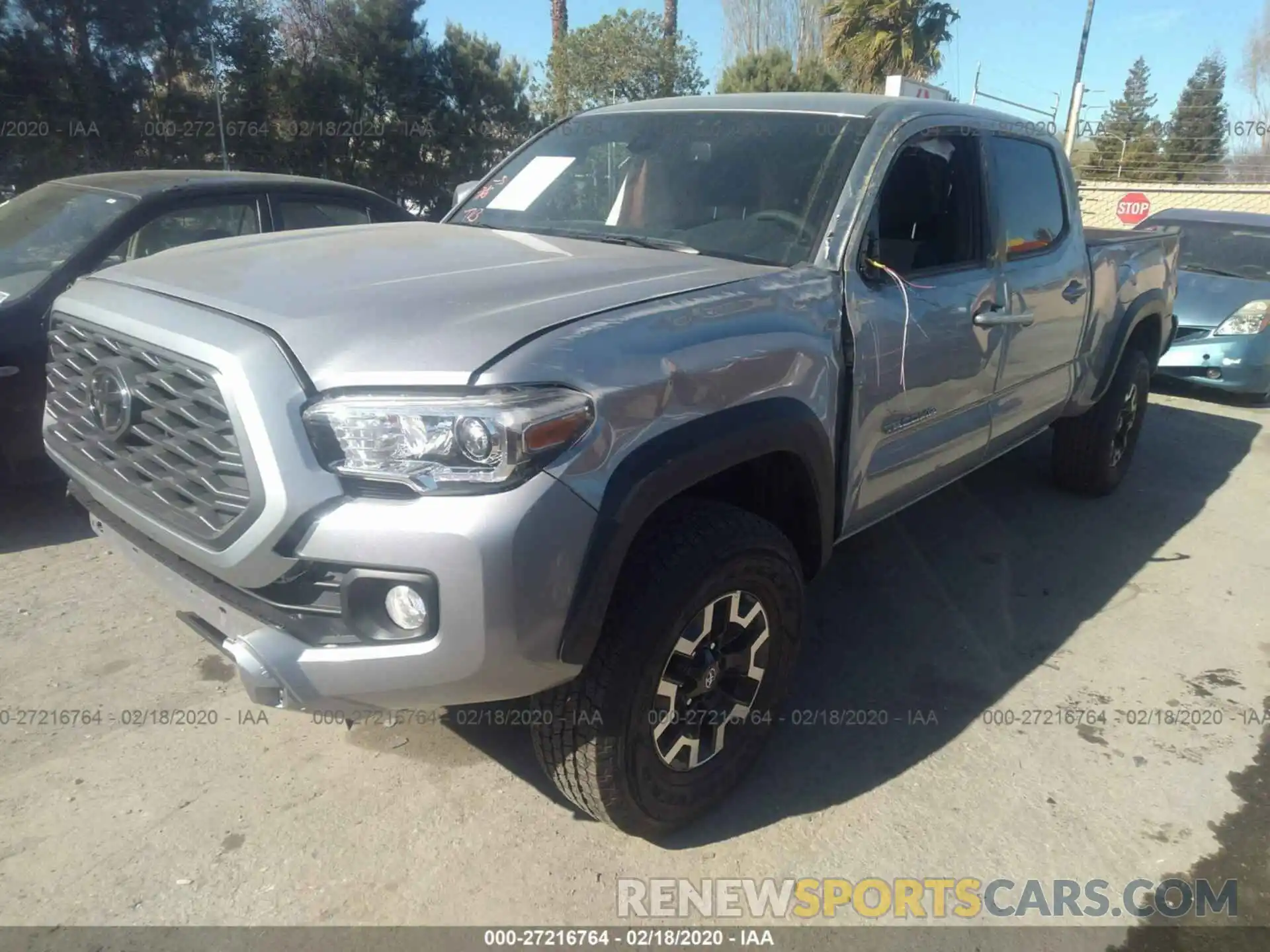 2 Photograph of a damaged car 3TMDZ5BN0LM084450 TOYOTA TACOMA 2020