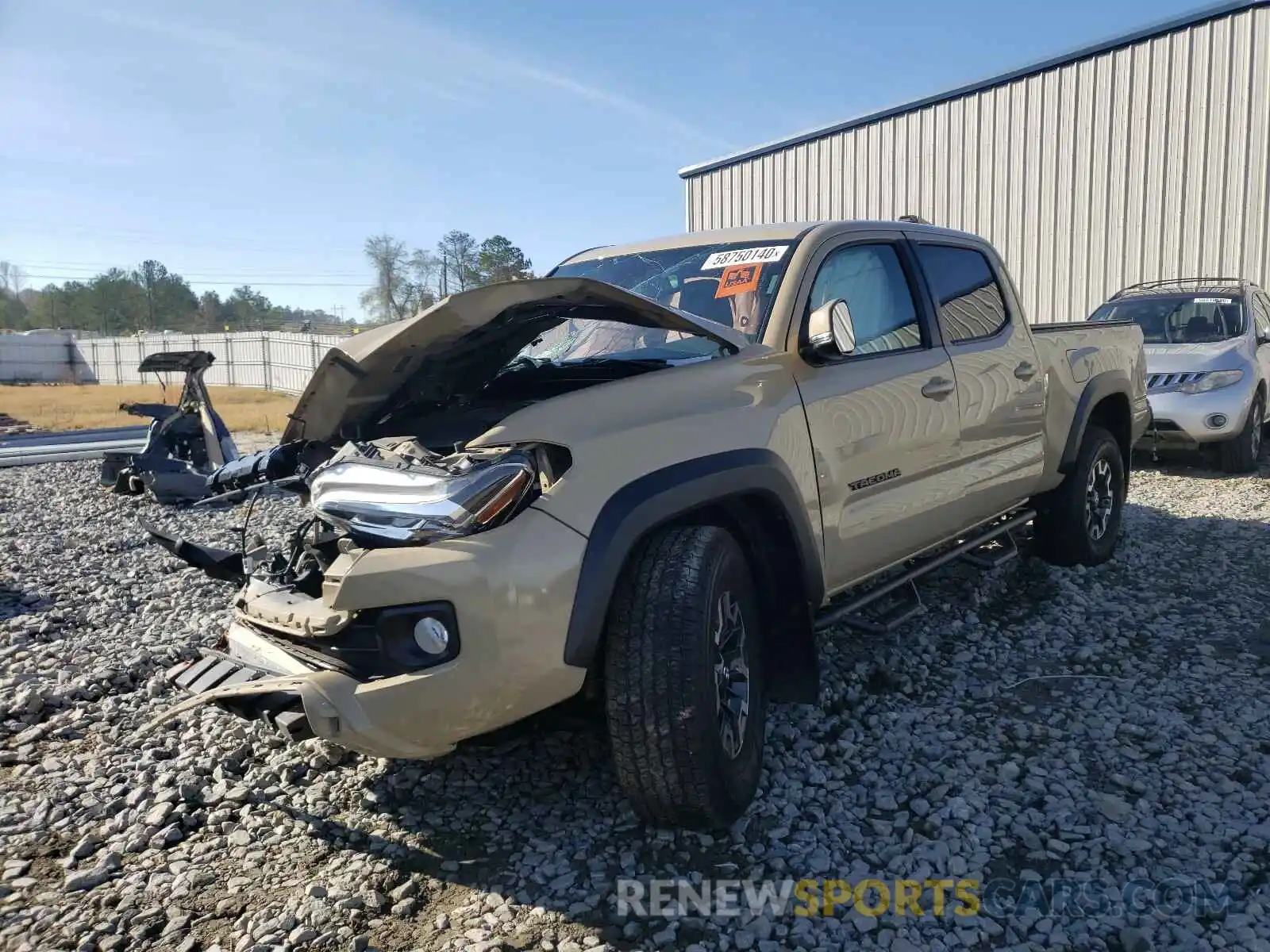 2 Photograph of a damaged car 3TMDZ5BN0LM086568 TOYOTA TACOMA 2020