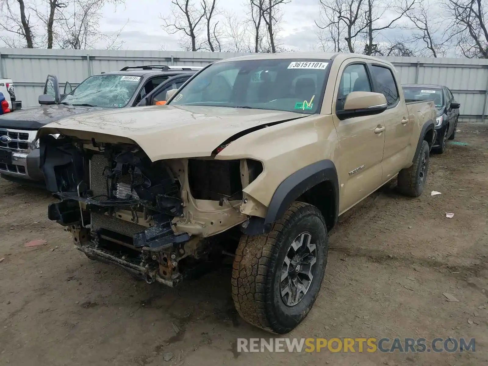 2 Photograph of a damaged car 3TMDZ5BN1LM079922 TOYOTA TACOMA 2020