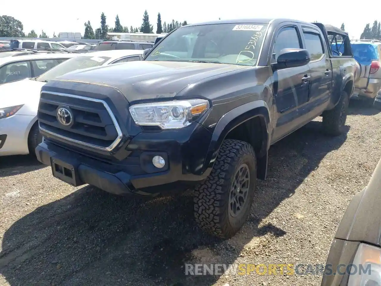 2 Photograph of a damaged car 3TMDZ5BN1LM097787 TOYOTA TACOMA 2020