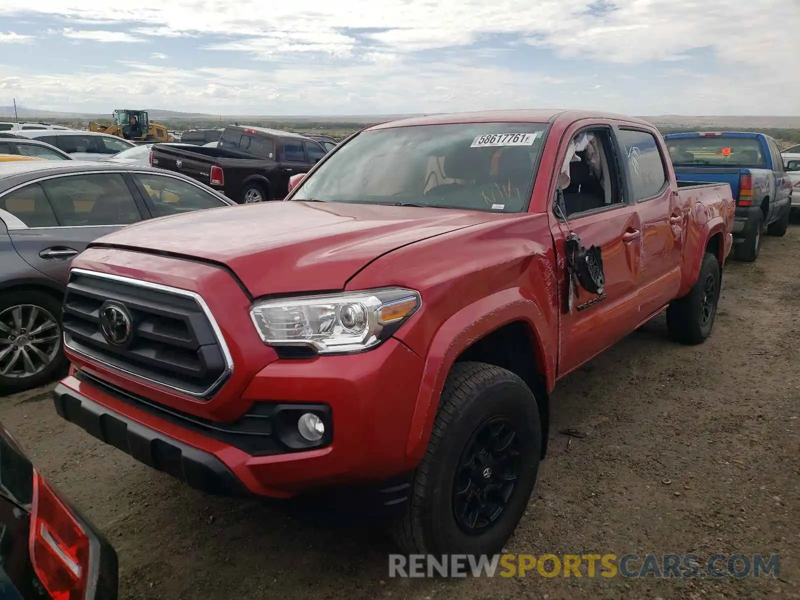 2 Photograph of a damaged car 3TMDZ5BN3LM081932 TOYOTA TACOMA 2020